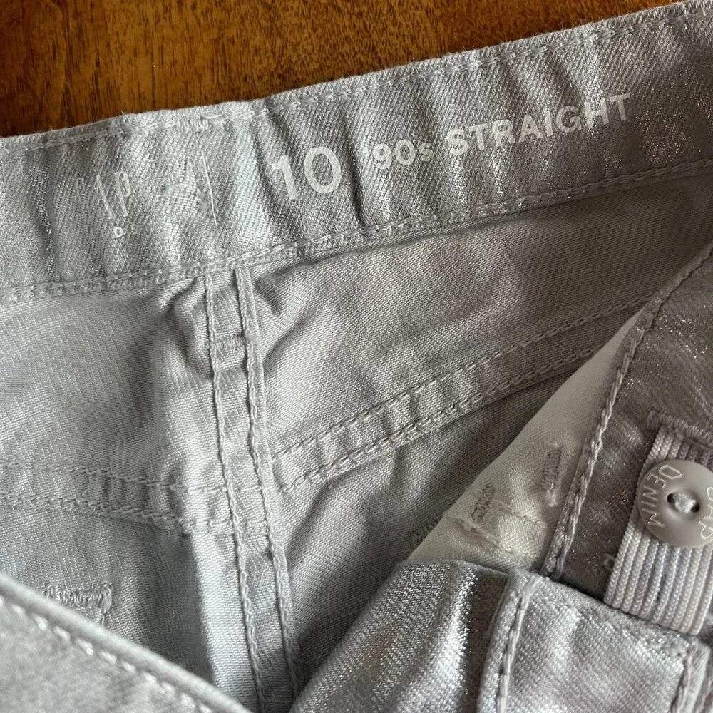Gap silver jeans 10 NWT